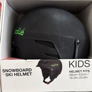 Bolle Kids Black Ski Helmet- New unopened box